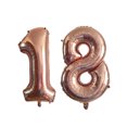 thumbnail image 3 of 2 globos de aluminio de 32 o 40 pulgadas con texto "Happy 30 Birthday", color rosa, azul y dorado, número 30, decoraciones para fiestas, suministros para hombres, niños y niñas, 3 of 5