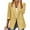 Yellow, variant on Women's Casual Blazer for Spring Autumn Versatile Tailored Fit Comfortable Office Wear Jacket XXL Size White