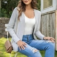 thumbnail image 6 of Itsame Womens Cardigan, Long Sleeve Open Front Casual Cardigan Blouse Gray XL, 6 of 8