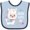 Blue and Navy, variant on Inktastic Nana Loves Me Cute and Happy Llama Boys or Girls Baby Bib