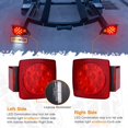 LED Submersible Trailer Tail Light Kit, Combined Stop, Taillights, Turn