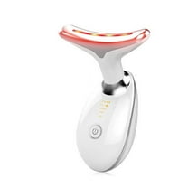Red Light Therapy for Face, 7 Color LED Face Skin Rejuvenation for Face & Neck Beauty Device, Deplux Neck Device, Glossy White