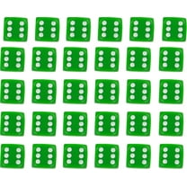 Chessex CHX25805 Dice-Opaque: 36D6 Green/White Set