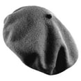 thumbnail image 5 of TZ Promise Women's Beret Hat French Style Artist Cap Solid Color TZ Promise Wool Casual Classic, 5 of 6