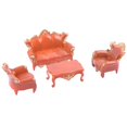 thumbnail image 3 of Sofá de simulación de estilo europeo Zulema modelo muebles DIY 1:20 naranja, 3 of 6