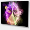 thumbnail image 2 of Purple Circle with Amazing Curves - Floral Canvas Art Print, 2 of 4