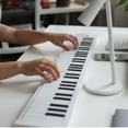 thumbnail image 1 of Piano Plegable De 61 Teclas, Teclado De Piano Portátil, Sonido Nítido, Suave, No Tóxico, Con Reproducción De Grabación Para Practicar Para Principiantes, 1 of 7