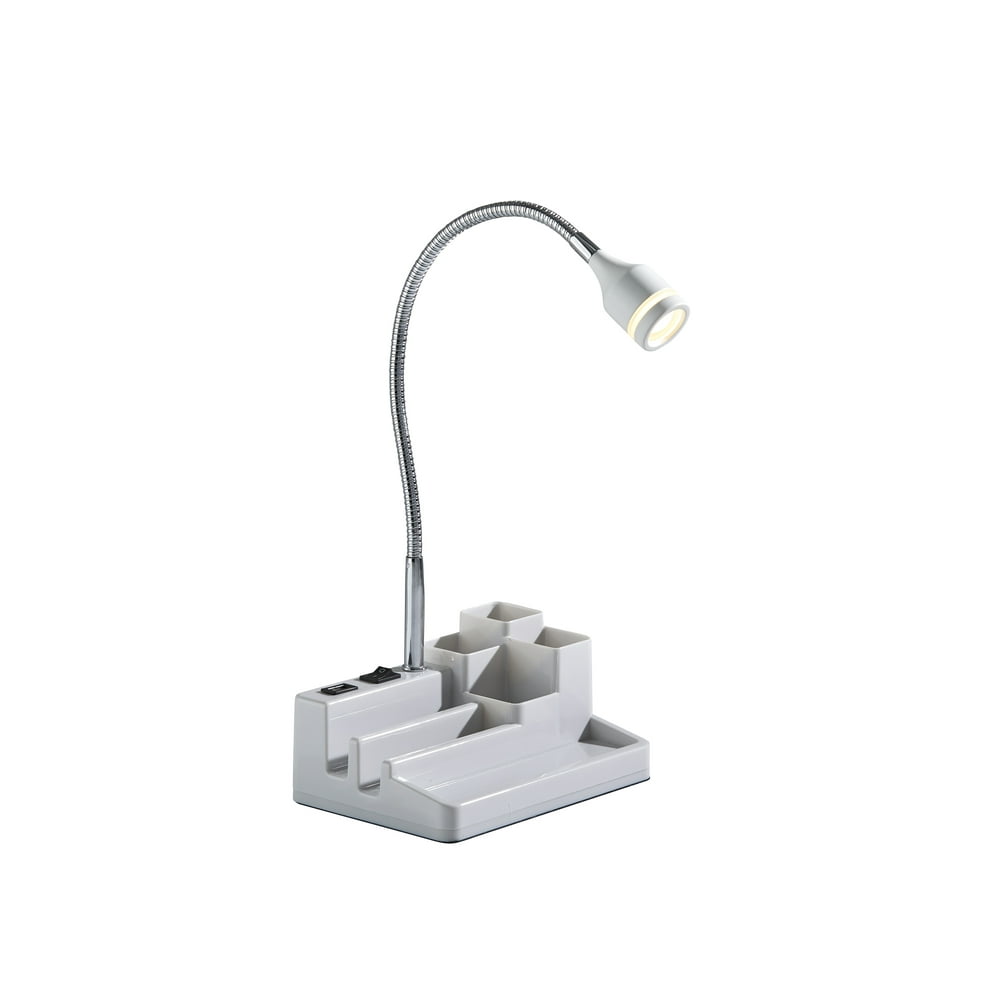 Adesso LED Charging Station Desk Lamp, White