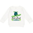 thumbnail image 2 of Inktastic Miami Beach, Florida Happy Sea Turtle Toddler Sweatshirt, 2 of 4