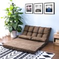 thumbnail image 2 of Kepooman Adjustable Folding Lounge Sofa Bed with 2 Pillows for Living Room, 70.86" x 45.67", Brown, 2 of 7