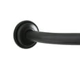 Bath Bliss Curved Shower Rod in Matte Black