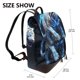 thumbnail image 2 of Fotbe Futuristic Blue Light White Tiger Mochila Bolso con Estampado para Mujer, Mochila Antirrobo de Nylon Impermeable, Bolsa Ligera de Hombro, 2 of 4