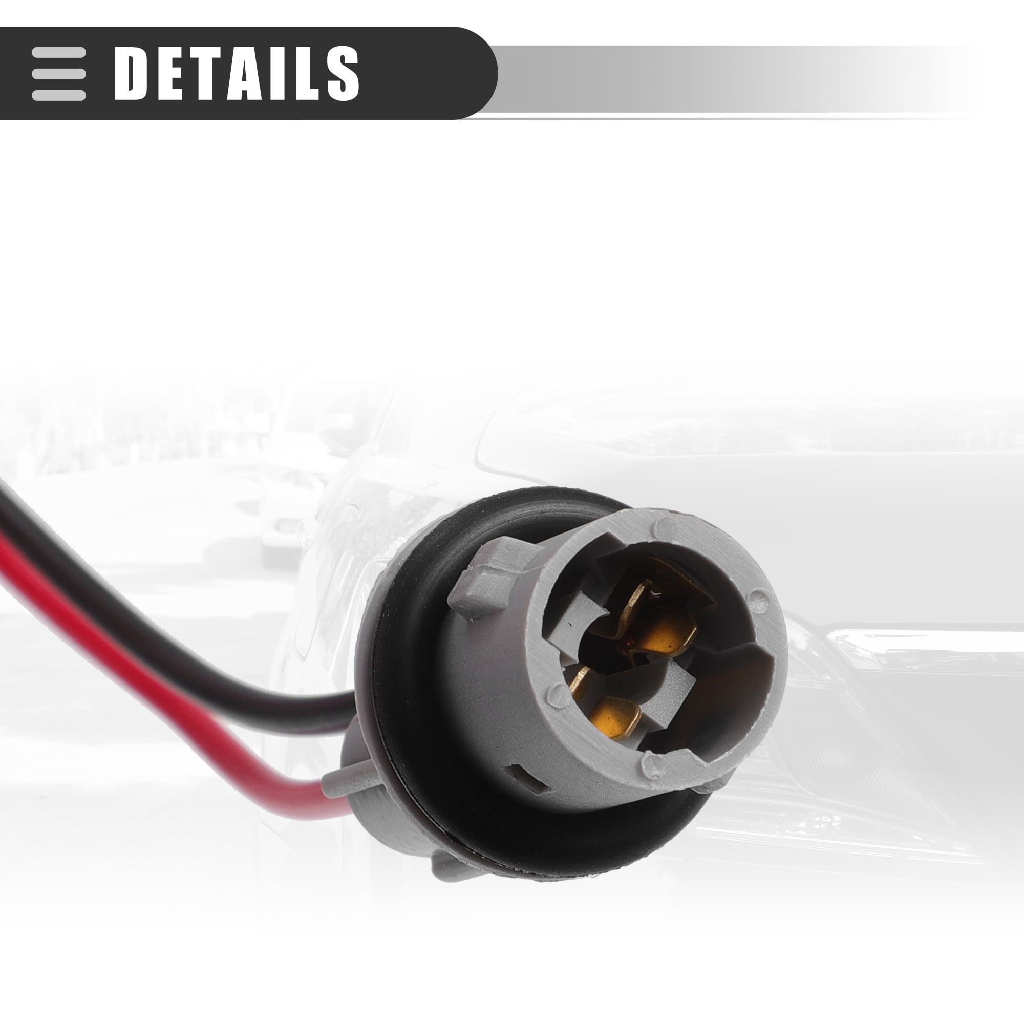Unique Bargains Marker Lamp Bulb Socket Harness for mercedes C250 2012-2015