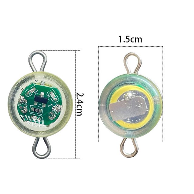 LED que atrae la lámpara de peces Mini lámpara de calamar de pesca de plástico para artes de pesca (rojo) Sywqhk Para Estrenar