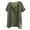 Army Green, variant on T-Shirts For Man Qiggri Men's Fashion Casual Pullover Solid Color Short Sleeve-Neck Blouses Mens Shirts Casual