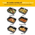 thumbnail image 3 of 2-Pack Air Fryer Silicone Liners for 8 QT Reusable Air Fryer Pot Air Fryer Silicone Baking Tray Easy Cleaning for Oven Accessories, 3 of 8