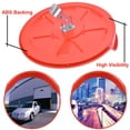 thumbnail image 3 of Espejo de seguridad de 30 cm, espejo de tráfico convexo para PC, espejo de seguridad curvo de gran angular, montaje en poste Circular con soporte ajustable para exteriores, 3 of 5