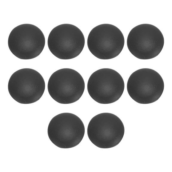 Unique Bargains 5 Pair Eyeglass Temple Tips Round Pattern Anti-slip Ear Hooks 0.55"x0.55"x0.12" Black