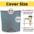 thumbnail image 3 of Redford Supply Backflow Valve Cover Insulated - Water Well Pump Covers, Well Head Cover, Sprinkler Valve Cover, Backflow Preventer Cover Insulated, Sprinkler Covers for Outside, 3 of 7