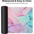 thumbnail image 4 of Extended Gaming Mouse Pad, Non-Slip Water-Resistant Rubber Base Computer Keyboard Mouse Mat Desk Protector, 35.5x15.75-inch 3mm Thick XX-Large, Ideal Partner for Work & Game (Colorful Marble), 4 of 6