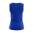 thumbnail image 5 of Ynynloco Women Ruched Sleeveless Square Neck Tank Top Fitted Summer Basic Cami T-Shirts for Sports Wear, 5 of 6