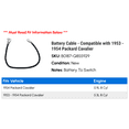 thumbnail image 2 of Battery Cable - Compatible with 1953 - 1954 Packard Cavalier, 2 of 2