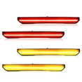 thumbnail image 6 of KOJEM Front&Rear LED Side Marker Lights Compatible with 2020-2024 GMC Sierra 2500HD 3500HD Canyon Replacement for 84185031 84806032 GM2550207 Front Amber Rear Red Smoke Lens 4 Pcs, 6 of 9