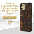thumbnail image 2 of Case Yard Wooden Case for iPhone-11 Soft TPU Silicone cover Slim Fit Shockproof Wood Protective Phone Cover for Girls Boys Men and Women Supports Wireless Charging Vintage Sea Design, 2 of 7