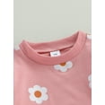 thumbnail image 5 of GXFC Kids Girl Fall Outfits Clothes 6M 12M 18M 2T 3T Children Girl Long Sleeve Floral Sweatshirt Tops and Drawstring Pants 2Pcs Casual Autumn Clothing Set for Toddler Baby Girl, 5 of 8