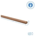 thumbnail image 3 of Split Walnut Dowel Rods 1-inch x 36-inch, Pack of 2 Unfinished Fluted Molding Trim for DIY & Dowel Feature Wall, by Woodpeckers, 3 of 6