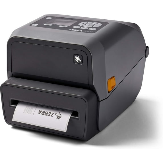 Restored Zebra ZD620t 203 dpi Thermal Transfer Desktop Barcode Label Printer with LCD – 4″ Print Width, USB/Ethernet/Serial Connectivity – Model ZD62142-T21F00EZ (Refurbished)