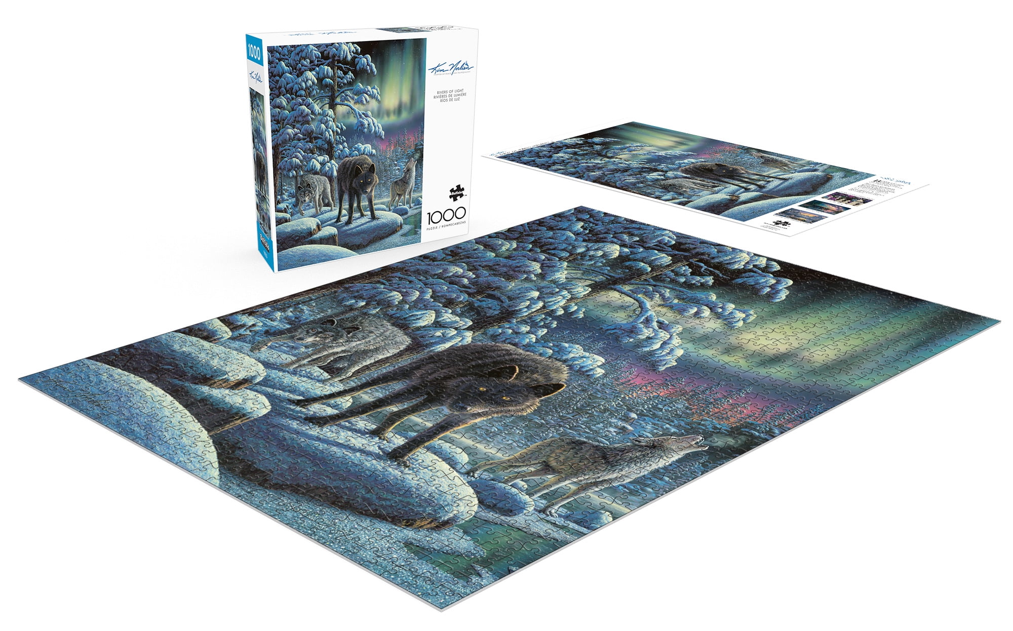 Buffalo Games Rivers of Light 1000-Piece 26.75 x 19.75-Inch Interlocking Jigsaw Puzzle for Adults Ages 14+