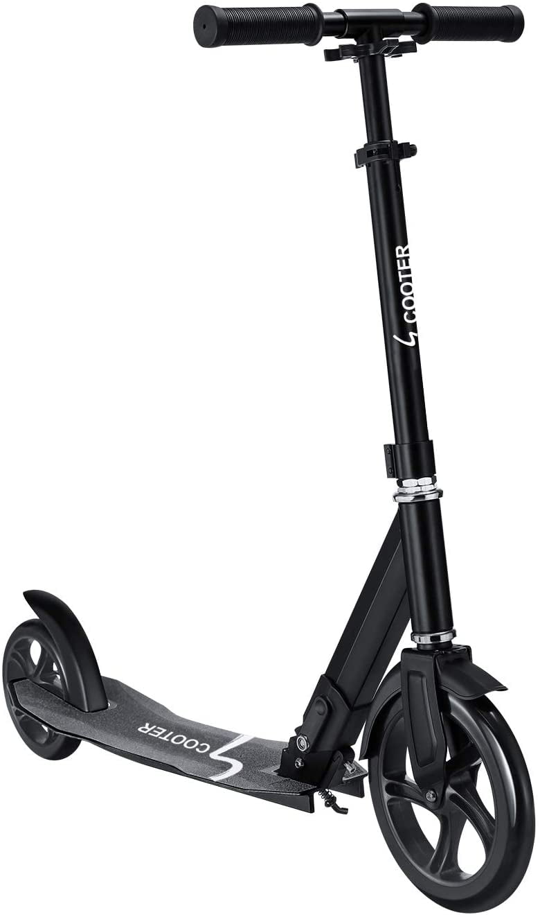 Adult Scoot Air City Suspension Push Kick Scooter Folding Large 200mm Wheels 