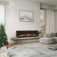 thumbnail image 3 of Mondawe 72" Electric Fireplace Wall Mount or Recessed Fireplace Insert and Freestanding with Remote Control, 750/1500w Ultra-Thin Wall Fireplace Heater for Indoor Use, 3 of 11