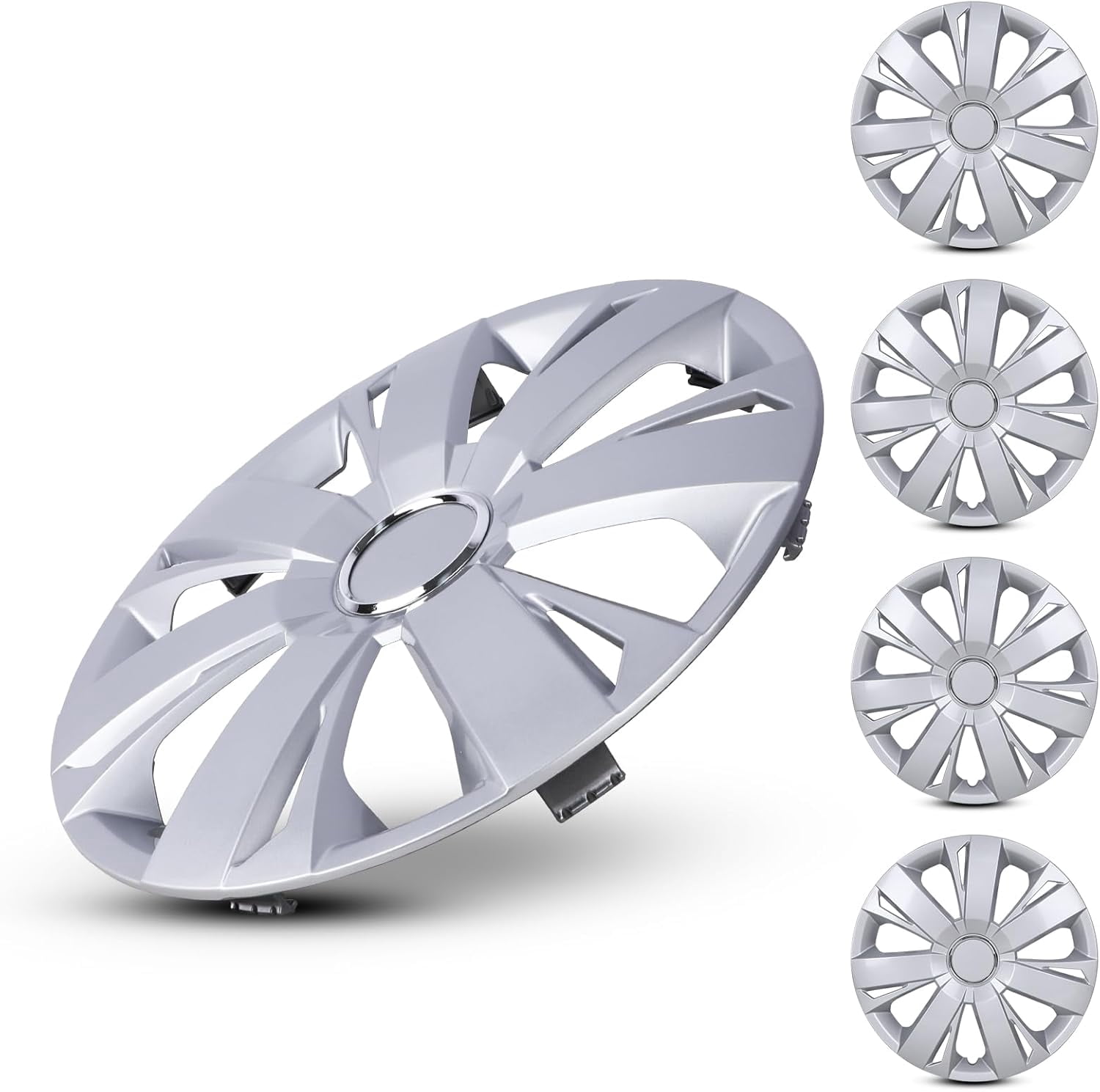 16" Hubcaps Wheel Rim Covers for 2011-2018 Volkswagen Jetta,Heavy Duty PP Material (Set of 4,Lacquer)