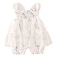 thumbnail image 1 of Gibobby Mameluco para niño de niña recién nacida con estampado de encaje Halter Top mono exterior mono ropa(A, 6-12 Meses), 1 of 5