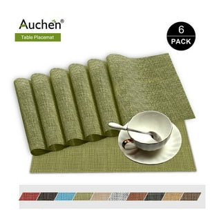 Aspire Extra-Large Thicken Non-slip Waterproof Silicone Placemats Flexible Table  Mat 1 Piece-Green 