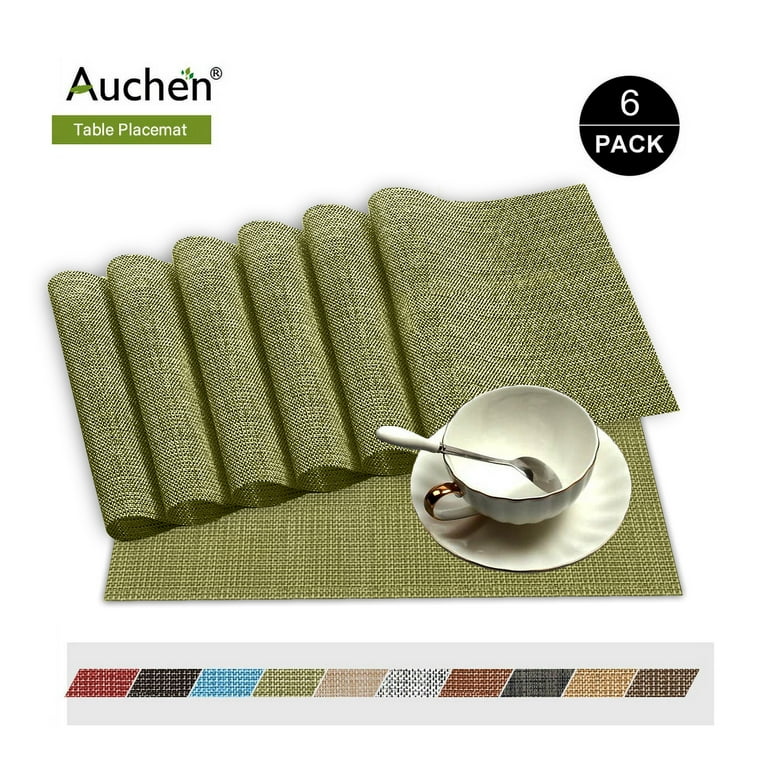 Washable Placemats Set of 6 Non-Slip Insulation Mats