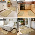 thumbnail image 4 of Pioneer Flower Floral Print Pattern Bath Mat Set Of 2,Non-Slip Rug for Bathroom,Kitchen,Bedroom,Entrance, 30x17 and 23.5x15.7 Inches, 4 of 5
