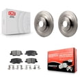 thumbnail image 1 of Transit Auto Rear Disc Brake Rotors and Semi-Metallic Pads Kit for Car Mitsubishi RVR Outlander PHEV Sport K8F-101947, 1 of 11