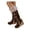 Brown, variant on Knee High Boots for Women Wedge Heel Suede Long Tall Boots Winter Warm Dressy Work Shoes