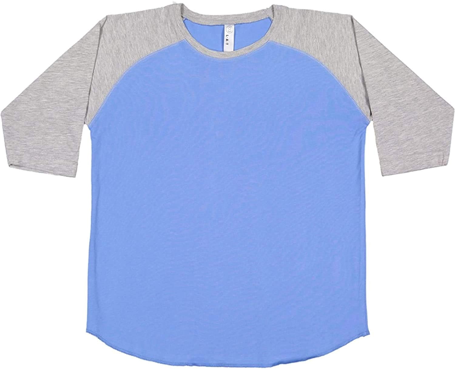 Aquaguard 100% Cotton Men's Vintage Baseball T-Shirt crew neck tee (3 Pack) - Large - CRLNA Blue/VN Heather