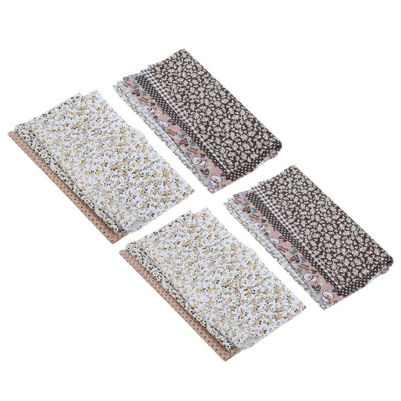 Eddwiin coton couture couture tissu imprimé tissu vêtements couture tissus bricolage artisanat accessoires café 25x25 cm