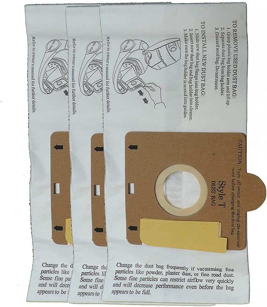 Eureka Type T Vacuum Bags 3/pk