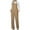 Khaki, variant on Summer Fashion Plus Size Jumpsuits for Women Petite Pocket Button Sleeveless Jumpsuit Solid Bodysuit Playsuit Rompers