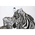 thumbnail image 2 of Elki,O 32x23 White Modern Wood Framed Museum Art Print Titled - Zebra, 2 of 4