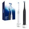 thumbnail image 1 of Oral-B iO Series 2 Rechargeable Electric Powered Toothbrush Twin Pack, Black and White - Automatic Pressure Sensor to Protect Gums - 3 Modes - 2 Min Timer, 1 of 20