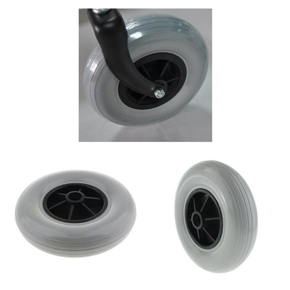 2Pcs 8 "Ruedas Antideslizantes Y Antideslizantes Con Accionamiento Eléctrico Para Ruedas De Ruedas, Neumáticos Sólidos Yinane Ruedas delanteras para sillas de ruedas 8