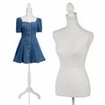 thumbnail image 1 of Dress Form Mannequin Torso Body Female Manikin Body 60”-67” Height Adjustable Clothing Forms Easy to Move Woman Mannequin with Tripod Wooden Base, 1 of 7