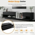 thumbnail image 6 of Harper & Bright Designs Two-Tone Media Console for TVs Up to 80'', Sleek and Stylish TV Stand with Storage, Functional TV Cabinet with Versatile Compartment for Living Room, Black, 6 of 13